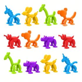 12-Pack Baby Bath Toys Set - Cute Random Color Floating Duckies & Animals, BPA-Free & Non-Toxic Safe Materials