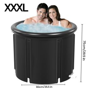 XXL Ice Bath Tub, 102 GL cold plunge tub, Portable Plunge Pool, multi-level portable bathtub for Outdoor Gym Treatments, Foldable Basin